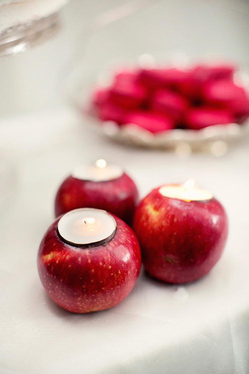 Fresh Carved Apple Candle