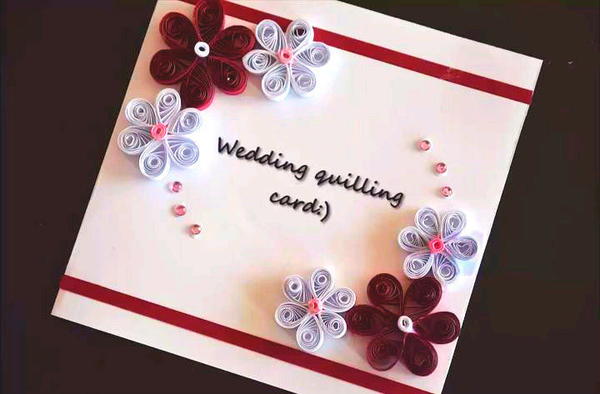 Paper Quilling DIY Wedding Card