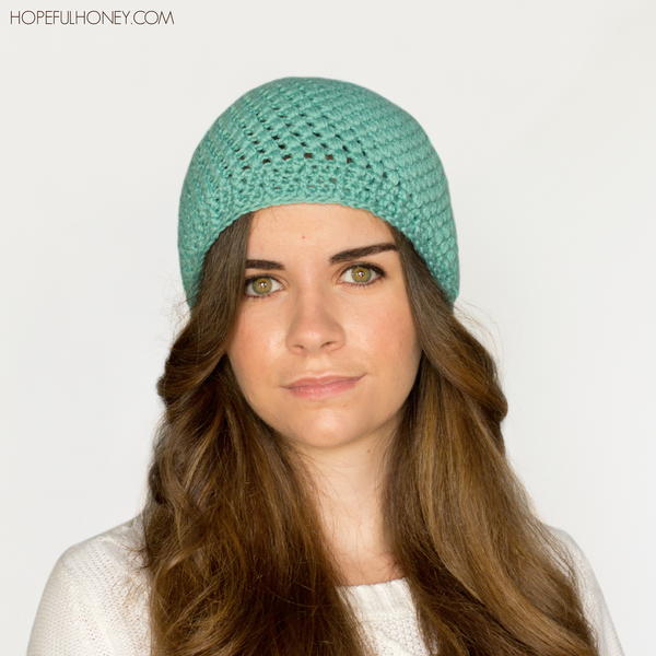 Puff Stitch Crochet Beanie