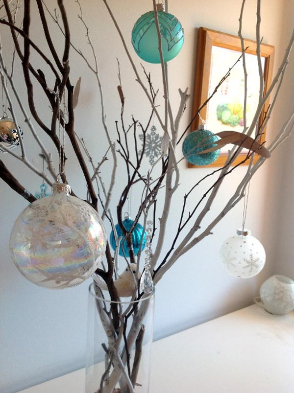 Rustic Winter Wonderland Wedding Centerpiece | AllFreeDIYWeddings.com