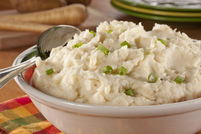 Fast Mashed Potatoes and Parsnips