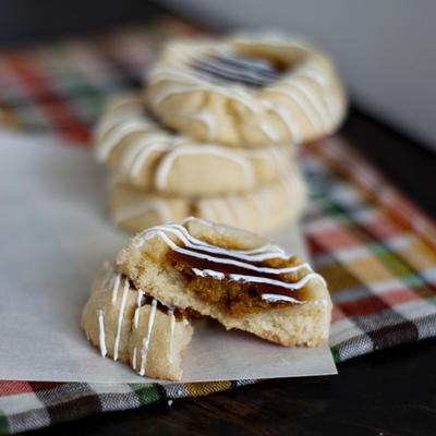 Pumpkin Pie Thumbprint Cookies