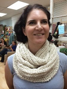 Brioche Rib Infinity Scarf