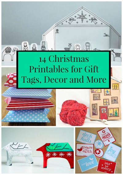 14 Christmas Printables for Gift Tags, Decor and More