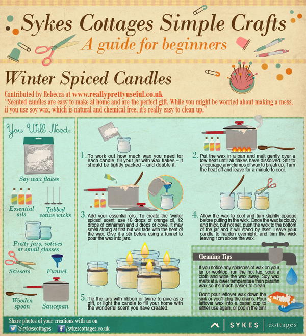 Winter Spiced Scented Candles