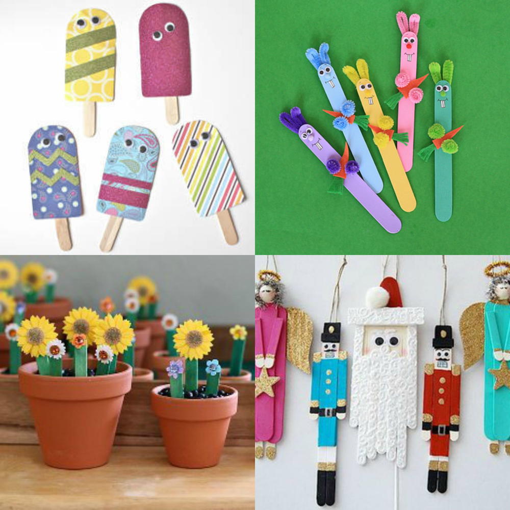 What to Make with Popsicle Sticks: 50  Fun Crafts for Kids  AllFreeKidsCrafts.com