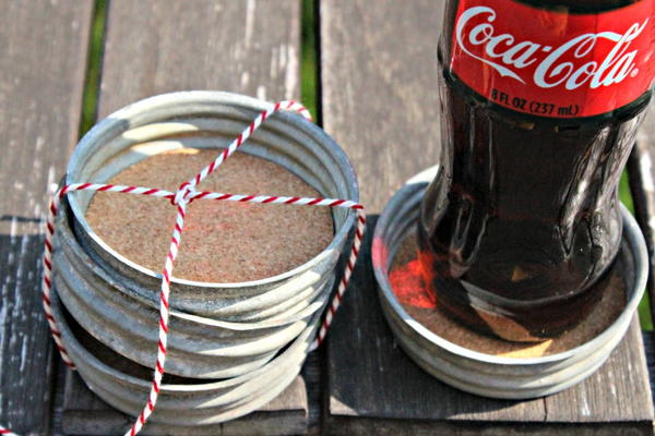 Mason Jar Lid DIY Coaster