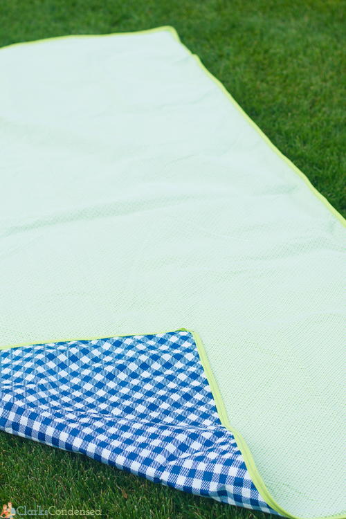 Reversible Waterproof Picnic Blanket | AllFreeSewing.com