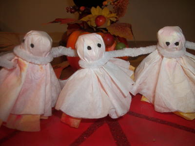 Dancing Tissue Paper Ghosts