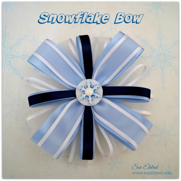 Snowflake Hair Bow_1