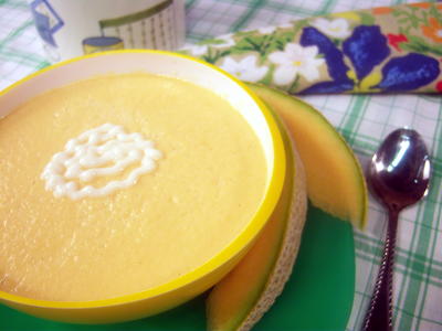 Frosty Cantaloupe Soup