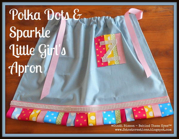 Polka Dot Little Girls Apron