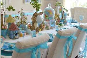 Decorating the Table for Easter