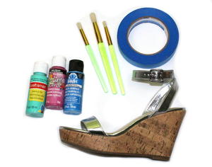 Color Blocked Wedges materials Color Blocked Wedges materials