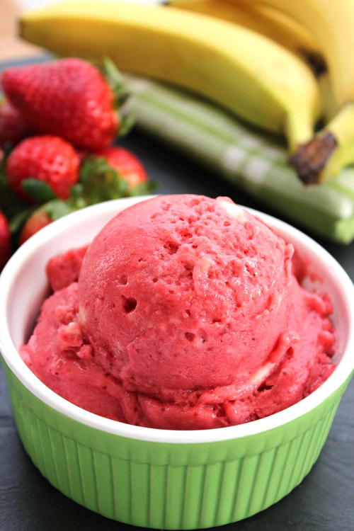 Dairy-Free Strawberry Banana Ice Cream