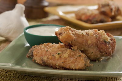 Garlicky Chicken Wings