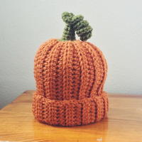 Pumpkin Hat Pumpkin Bonnet Crochet Baby Hat Crochet 