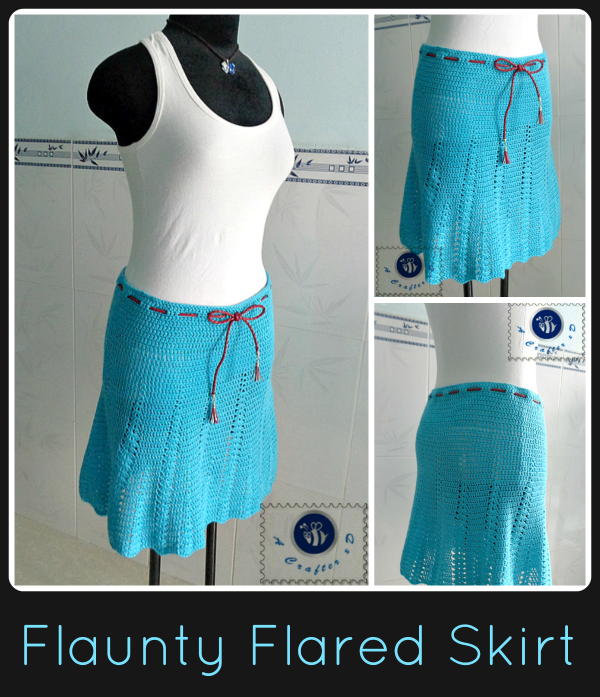 Flaunty Flared Crochet Skirt