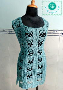 Pineapple Crochet Tunic | AllFreeCrochet.com