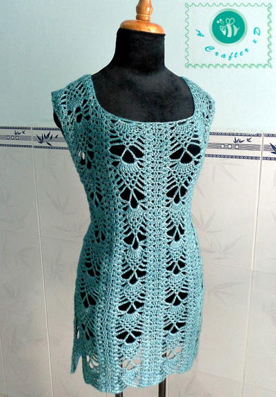 Pineapple Crochet Tunic