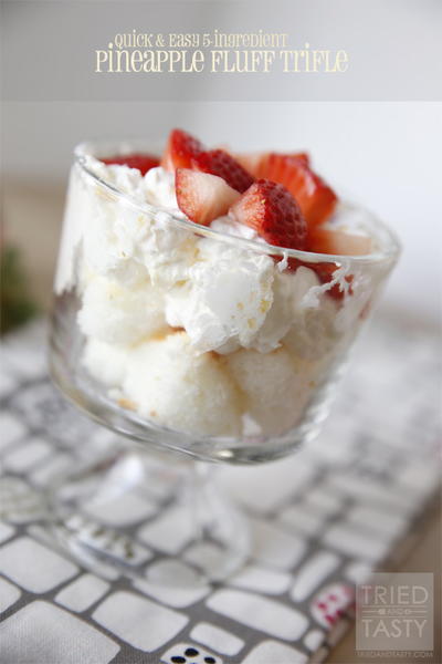 5 Ingredient Pineapple Fluff Trifle