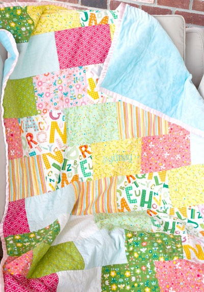 Snuggle Bricks Baby Quilt