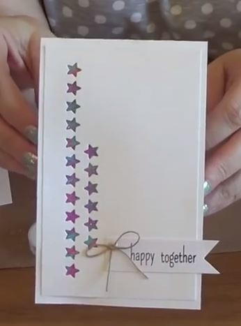 Happy Together Die Cut Card
