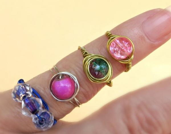 Dollar Store DIY Galaxy Rings