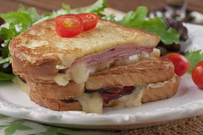 Ham and Cheese Oven French Toast