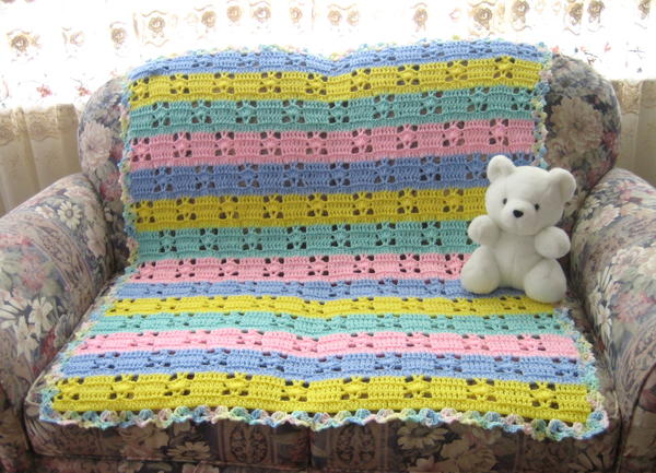 Hushabye Baby Blanket Crochet Pattern | AllFreeCrochetAfghanPatterns.com