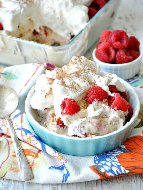 Raspberry Tiramisu Icebox Cake