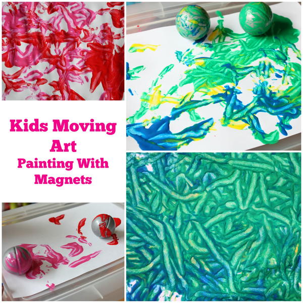 Painting with Magnets Kids Craft 