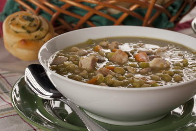 Lightning Quick Split Pea Soup