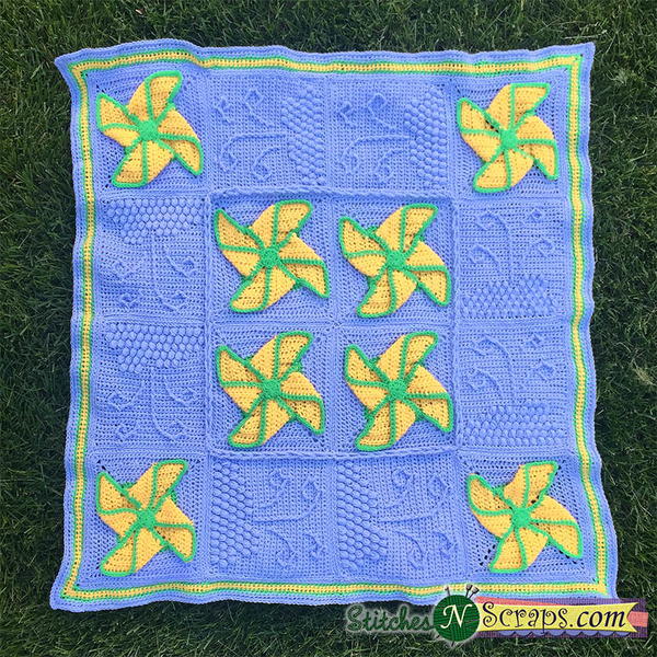  Pinwheel Crochet Blanket Pattern