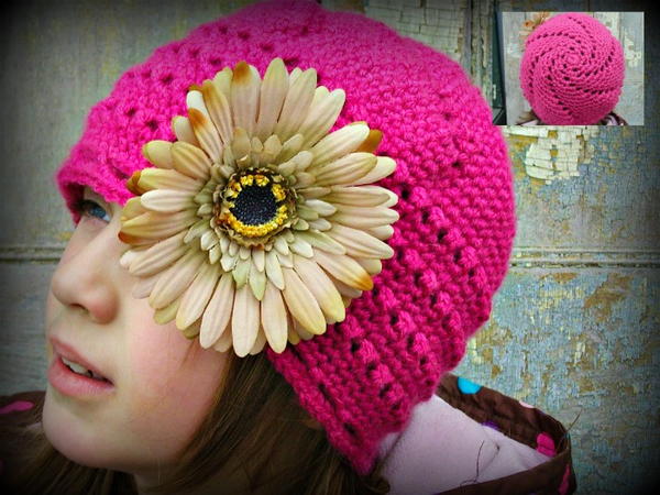 Pretty Pink Crochet Hat
