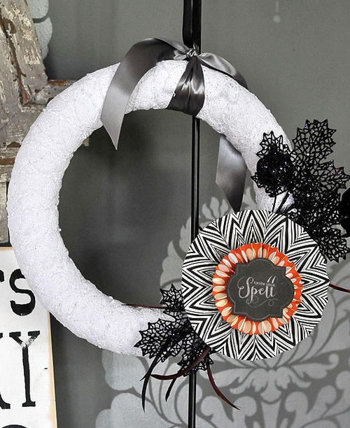 Interchangeable DIY Halloween Wreath
