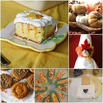 Thanksgiving Craft Ideas: 60+ Thanksgiving Recipes and Thanksgiving Decoration Ideas