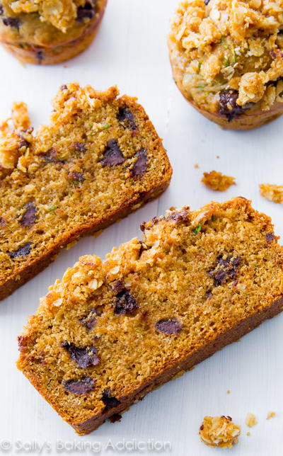 Award-Winning Oats and Chocolate Zucchini Bread