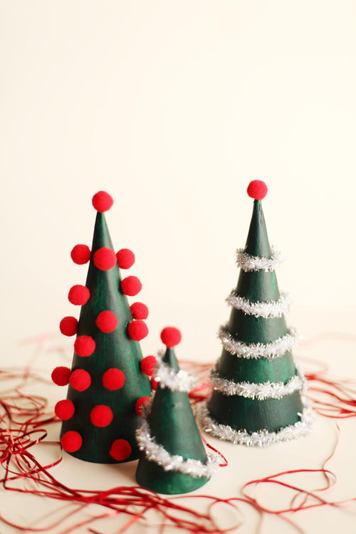 Tinsel Table Top Trees