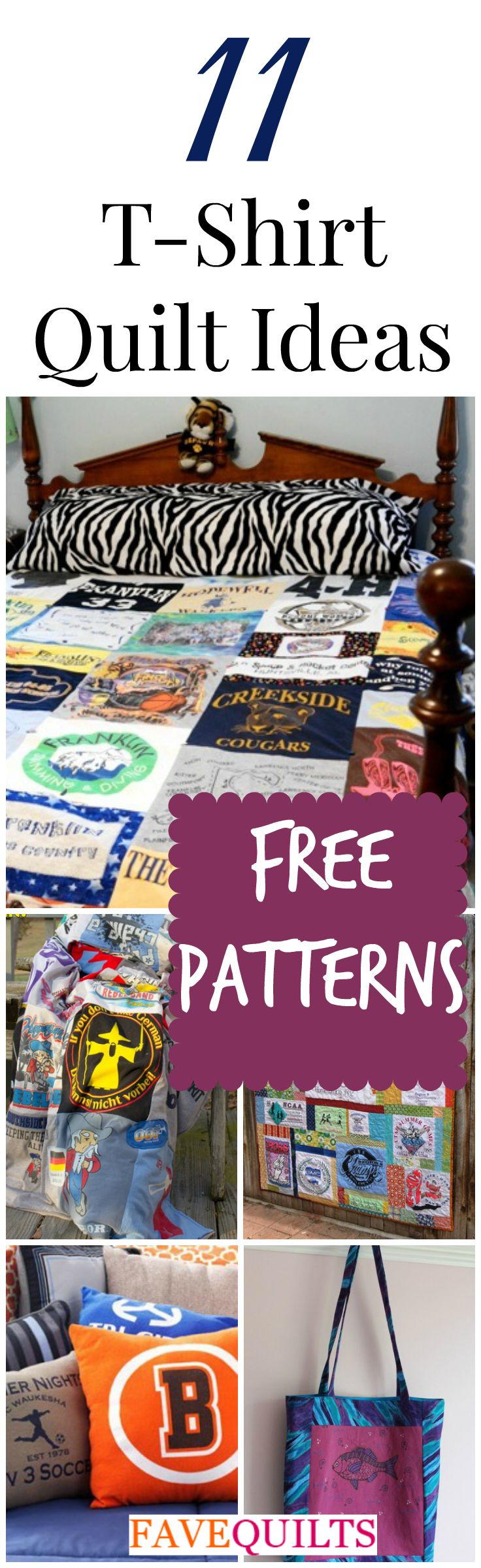 How to Make a T-Shirt Quilt: 11 T-Shirt Quilts | FaveQuilts.com