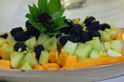 Sweet Cantaloupe-Blackberry Salad