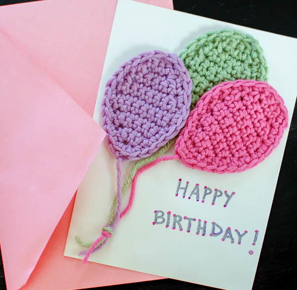Balloons Crochet Applique