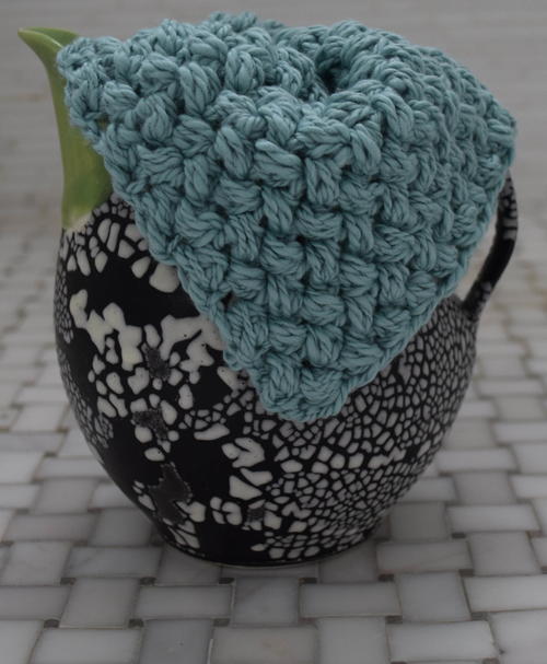 Aqua Textured Washcloth