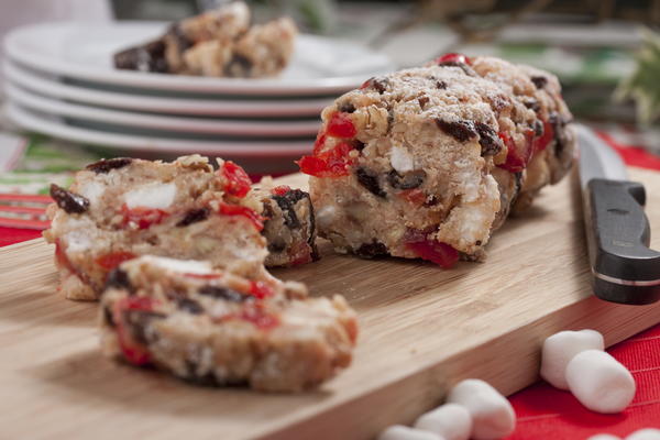 Holiday Cherry Nut Log