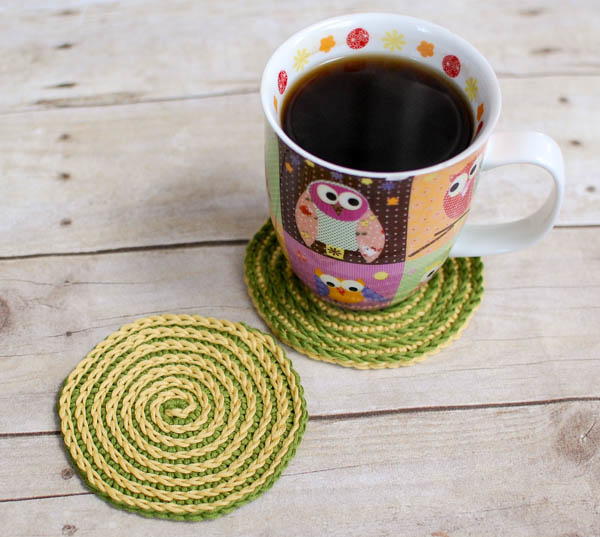 Summer Spiral Coasters