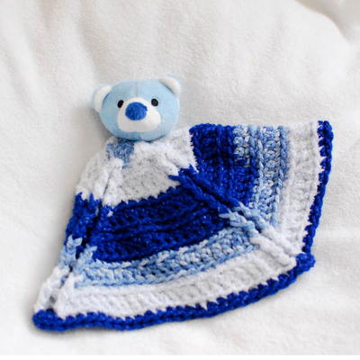 Bear Crochet Lovey Blanket