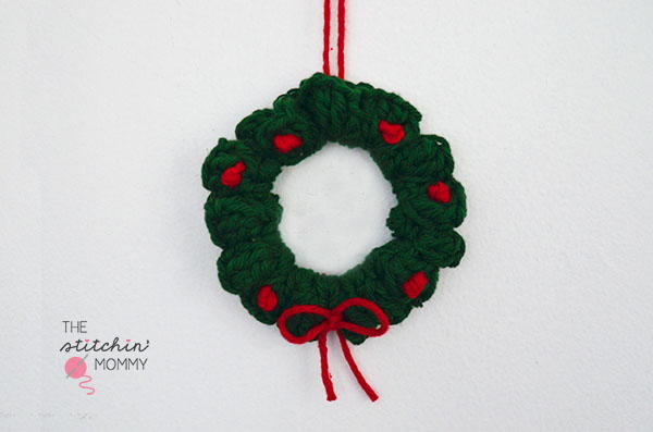 Christmas Wreath Crochet Ornament