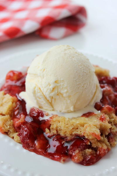 3-Ingredient Cherry Dump Cake