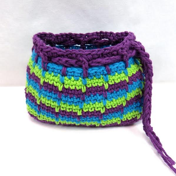 Spike Stitch Makeup Bag