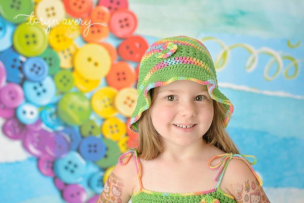 Fruit Punch Sun Hat Pattern 